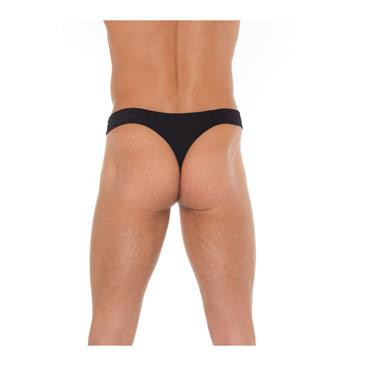 TANGA CON CREMALLERA NEGRO TALLA UNICA - AMORABLE