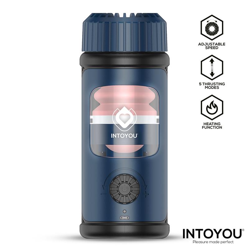Masturbador Tenkro MASCULINO con Thrusting y Calor USB-C - INTUYOU