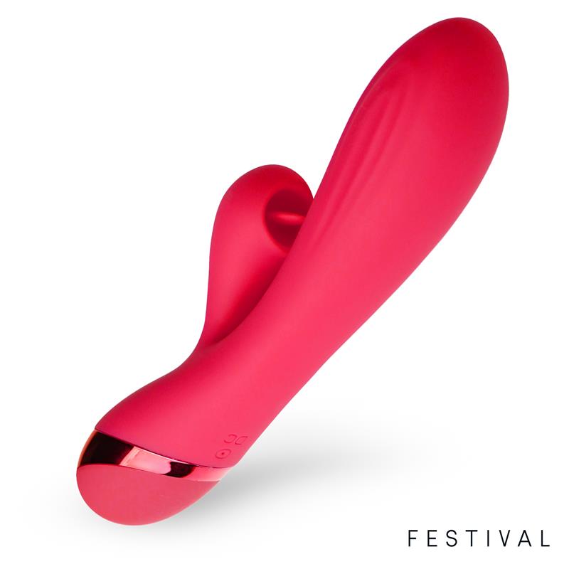 Vibrador Turna USB Rojo - FESTIVAL - LATETOBED