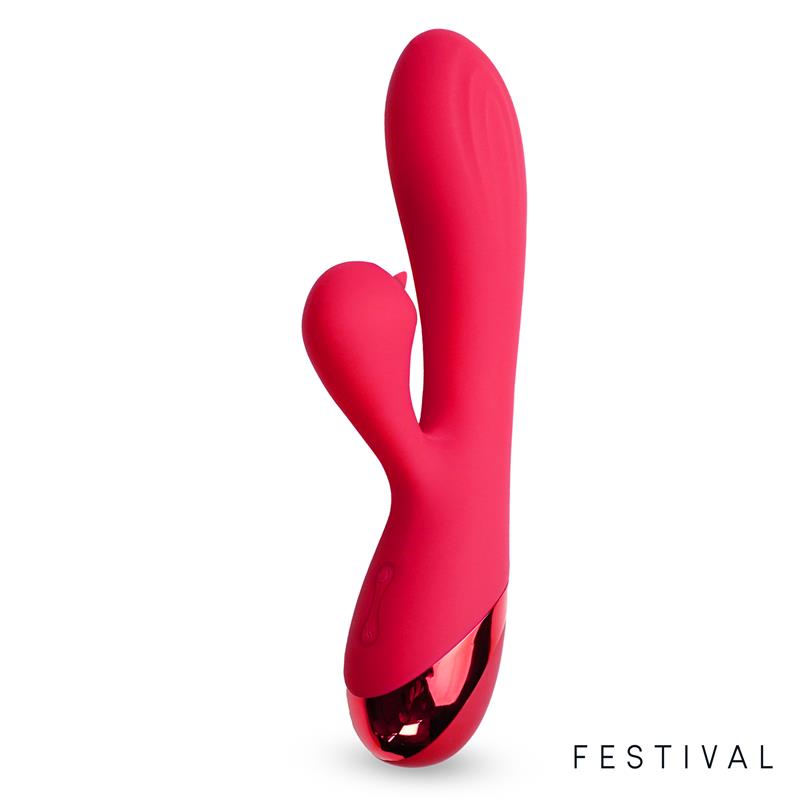 Vibrador Turna USB Rojo - FESTIVAL - LATETOBED