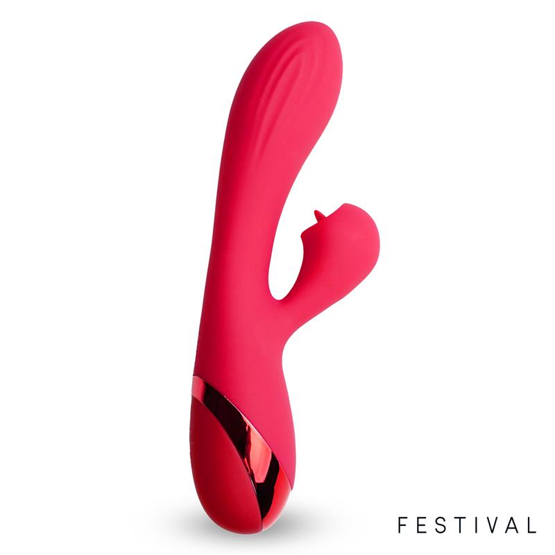 Vibrador Turna USB Rojo - FESTIVAL - LATETOBED