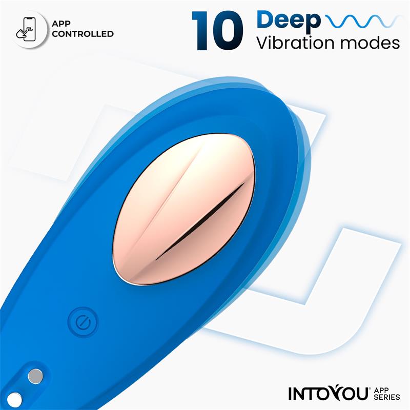 Vibrador de Braguita con APP AZUL / ROJO