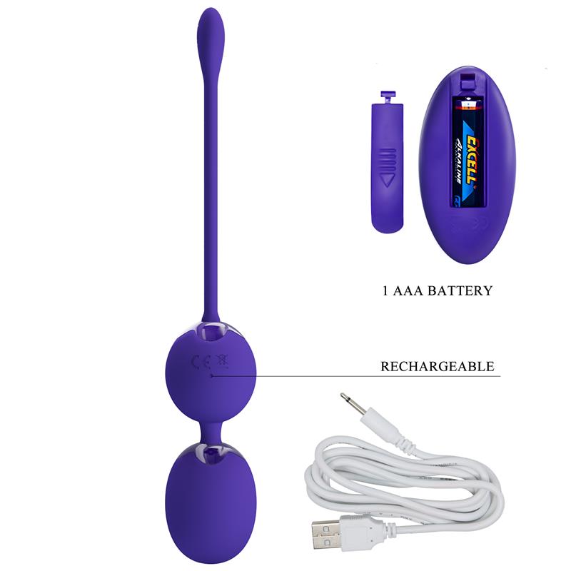 Bolas Kegel Willie Youth con Vibración y Control Remoto - PRETTYLOVE