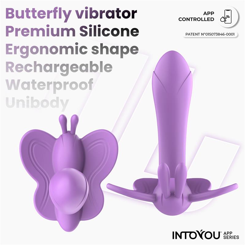 Estimulador Wingy Mariposa con APP Rosa / Lavanda- INTOYOU APP SERIES