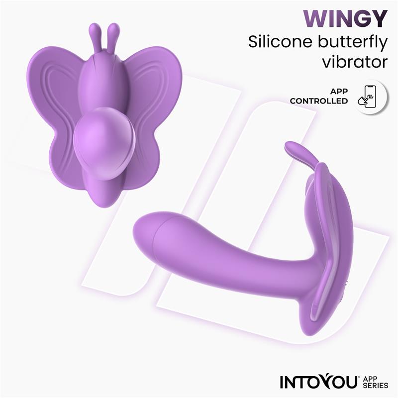 Estimulador Wingy Mariposa con APP Rosa / Lavanda- INTOYOU APP SERIES