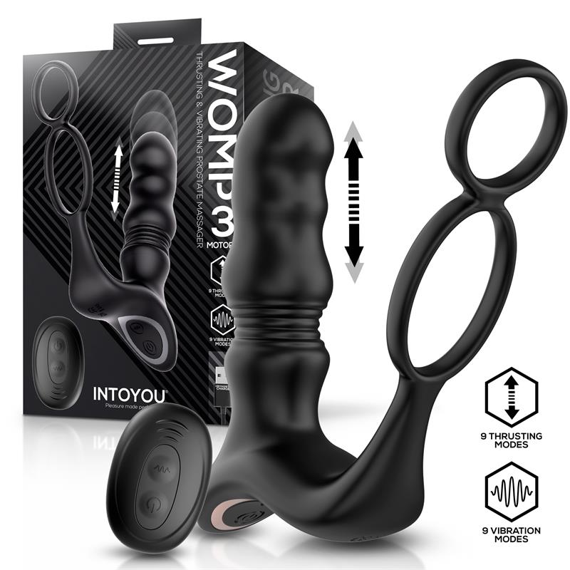 Masajeador Prostático Womp con Vibración, Thrusting y Control Remoto - INTOYOU
