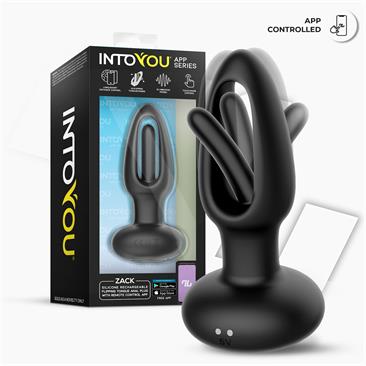 Plug Anal con Flipping Tongue y Vibración con App SERIES Zack - INTOYOU APP SERIES